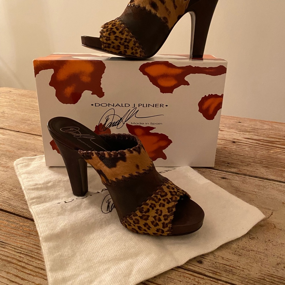 Donald Pliner Congo Calf Hair Mules